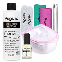 Pronto démaquillant vernis gel 8oz acétone pur retire rapidement le gel