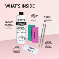 Pronto-kit-manucure-complet: ensemble tout-en-un pour une manucure maison soignée.