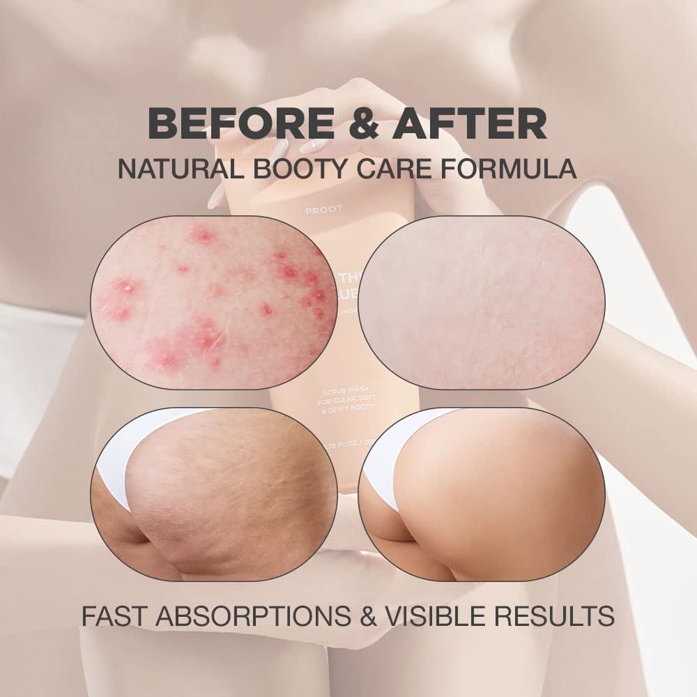 PROOT Butt Scrub Wash – application douce sur la peau sous la douche.