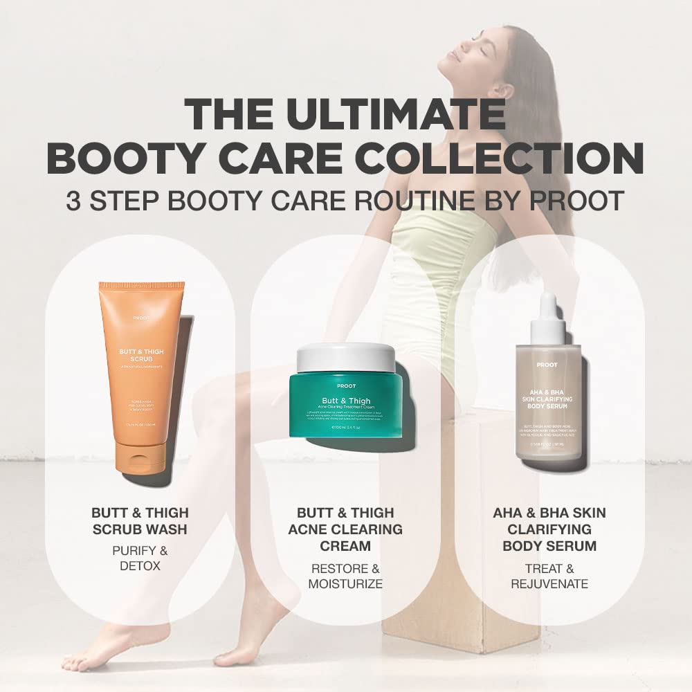 PROOT Butt Scrub Wash – texture exfoliante révélant une peau plus lisse.