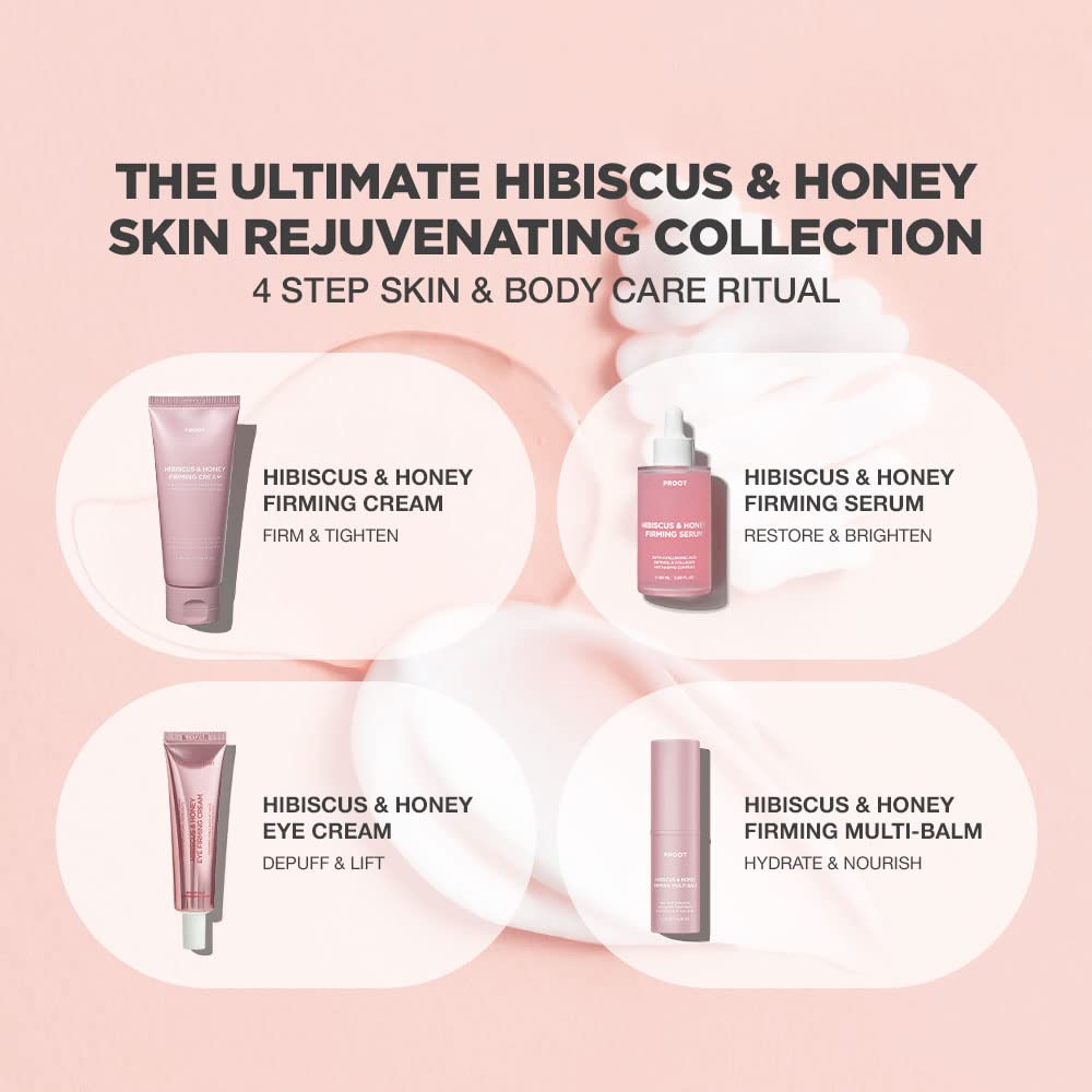 PROOT Hibiscus et Miel – application visage et cou pour une peau nourrie.