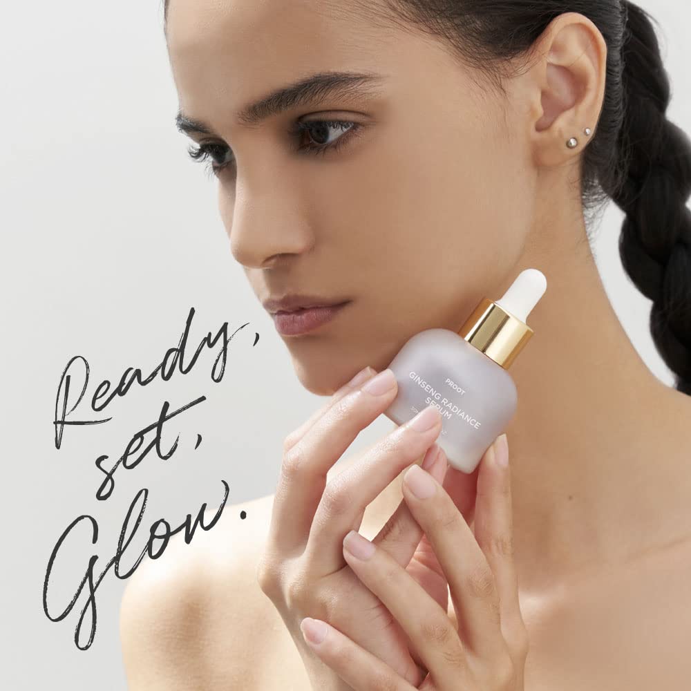 Emballage compact du sérum PROOT Ginseng, parfait pour la routine quotidienne.