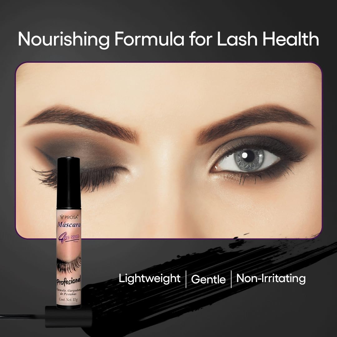 Prosa Mascara Set: brosse ergonomique offrant définition et séparation des cils.