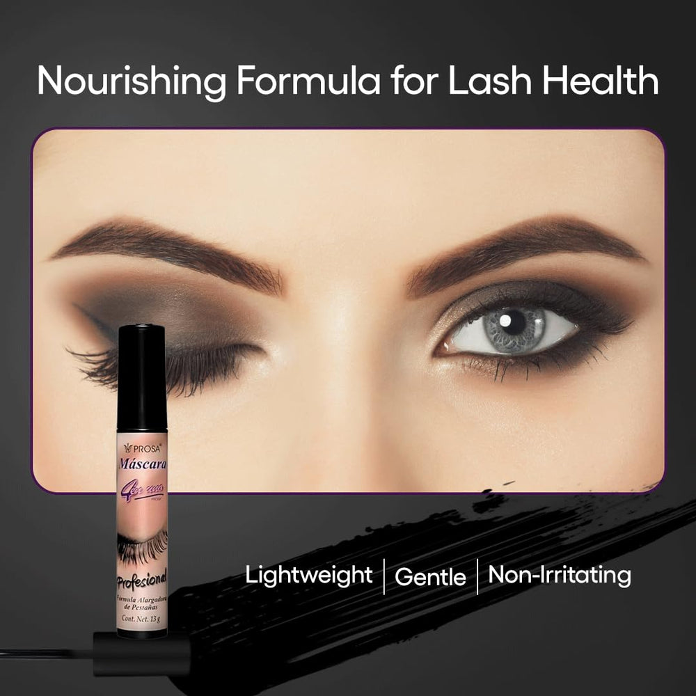 Prosa Mascara Set: brosse ergonomique offrant définition et séparation des cils.