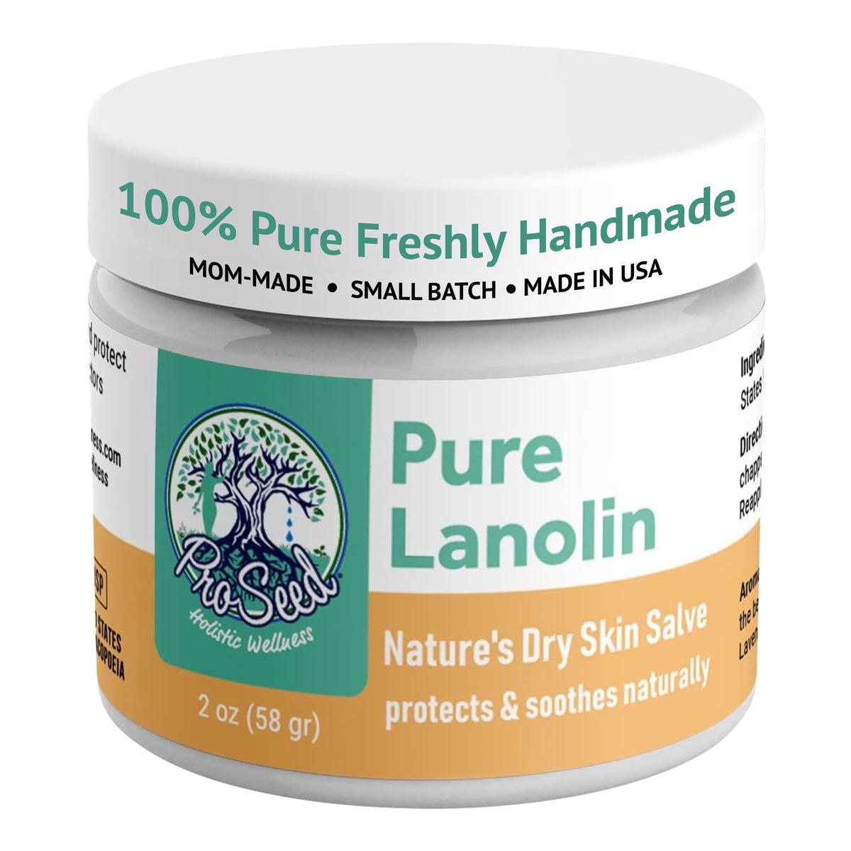 ProSeed lanoline pure — bouteille montrant hydratation pour peau sèche