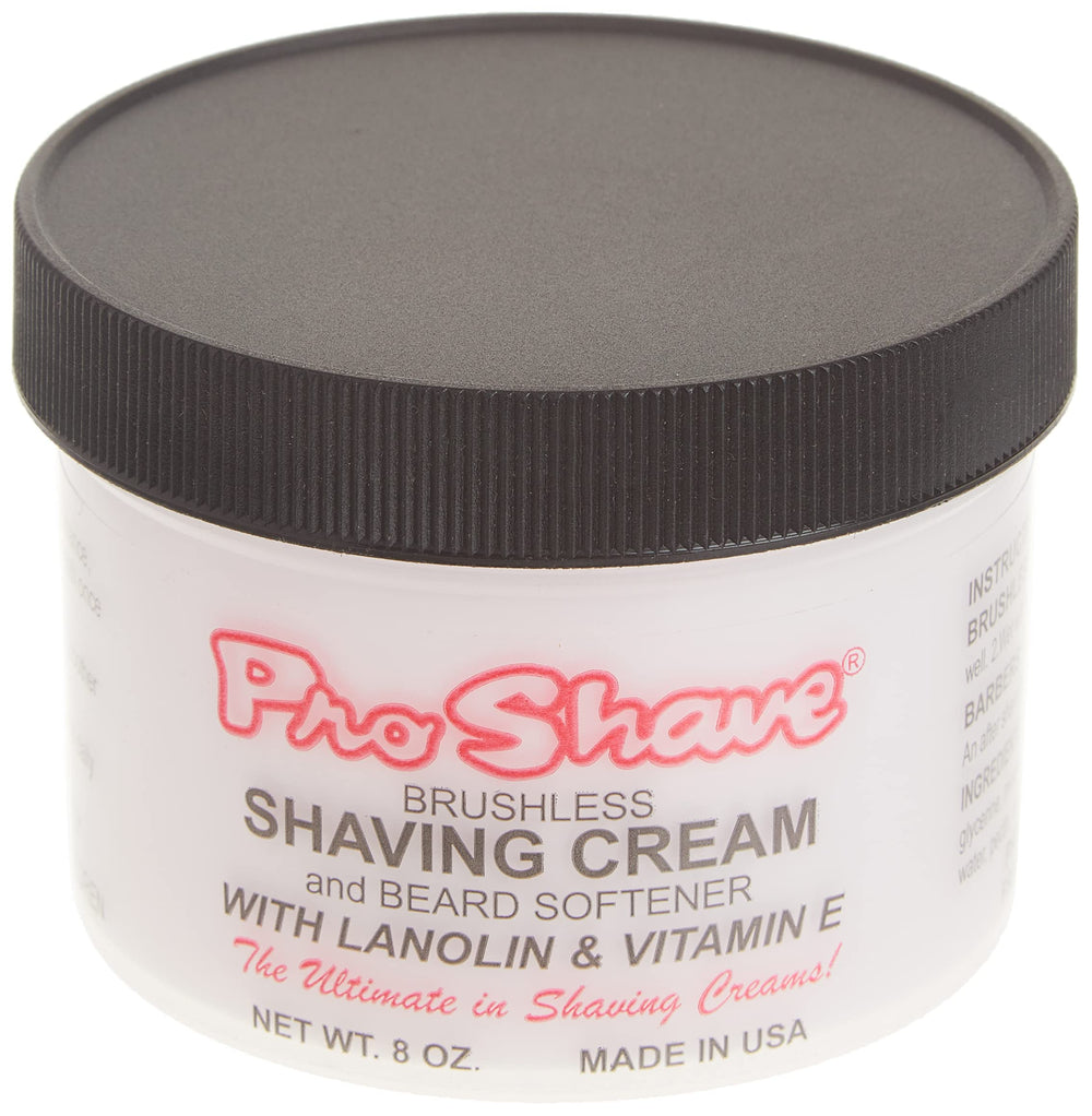 Crème de rasage sans brosse Pro-Shave apaise la peau et facilite le rasage.