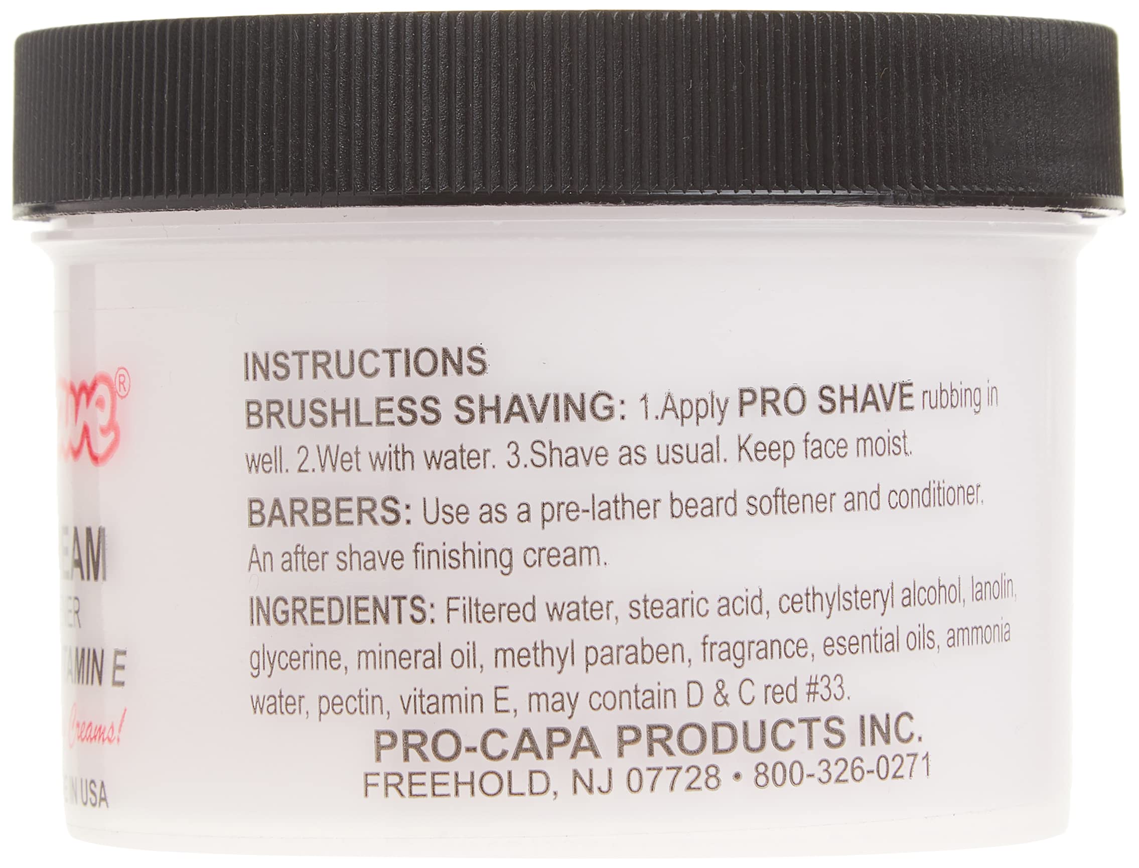 Pro-Shave crème de rasage sans brosse nourrit grâce à lanoline et vitamine E.