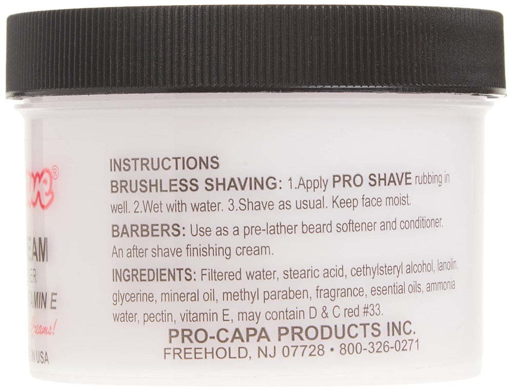 Pro-Shave crème de rasage sans brosse nourrit grâce à lanoline et vitamine E.