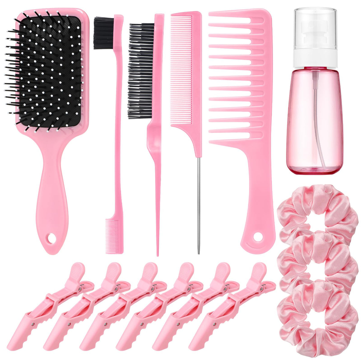 ProSuites ensemble-coiffure rose: pratique pour routine rapide et soignée.