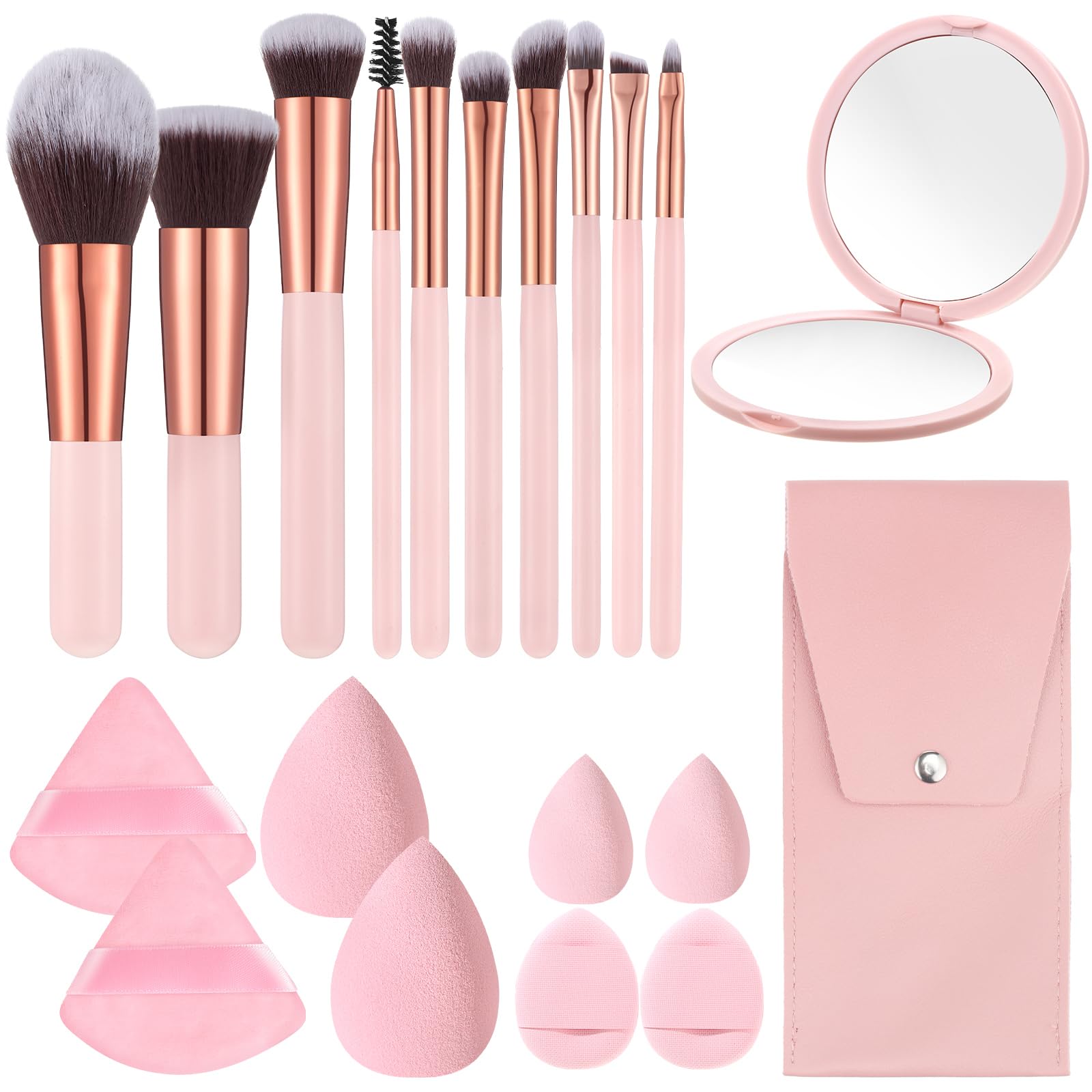 Ensemble ProSuites pinceaux maquillage voyage pour retouches rapides.