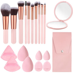 Ensemble ProSuites pinceaux maquillage voyage pour retouches rapides.