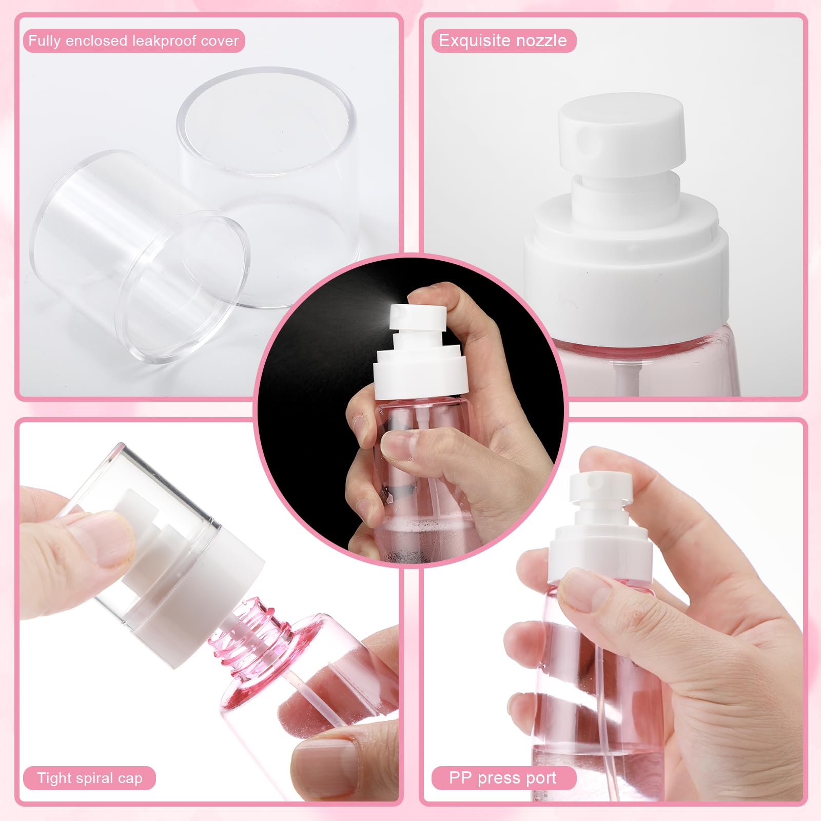 ProSuites pulvérisateur rose: brume fine pour faciliter le coiffage.