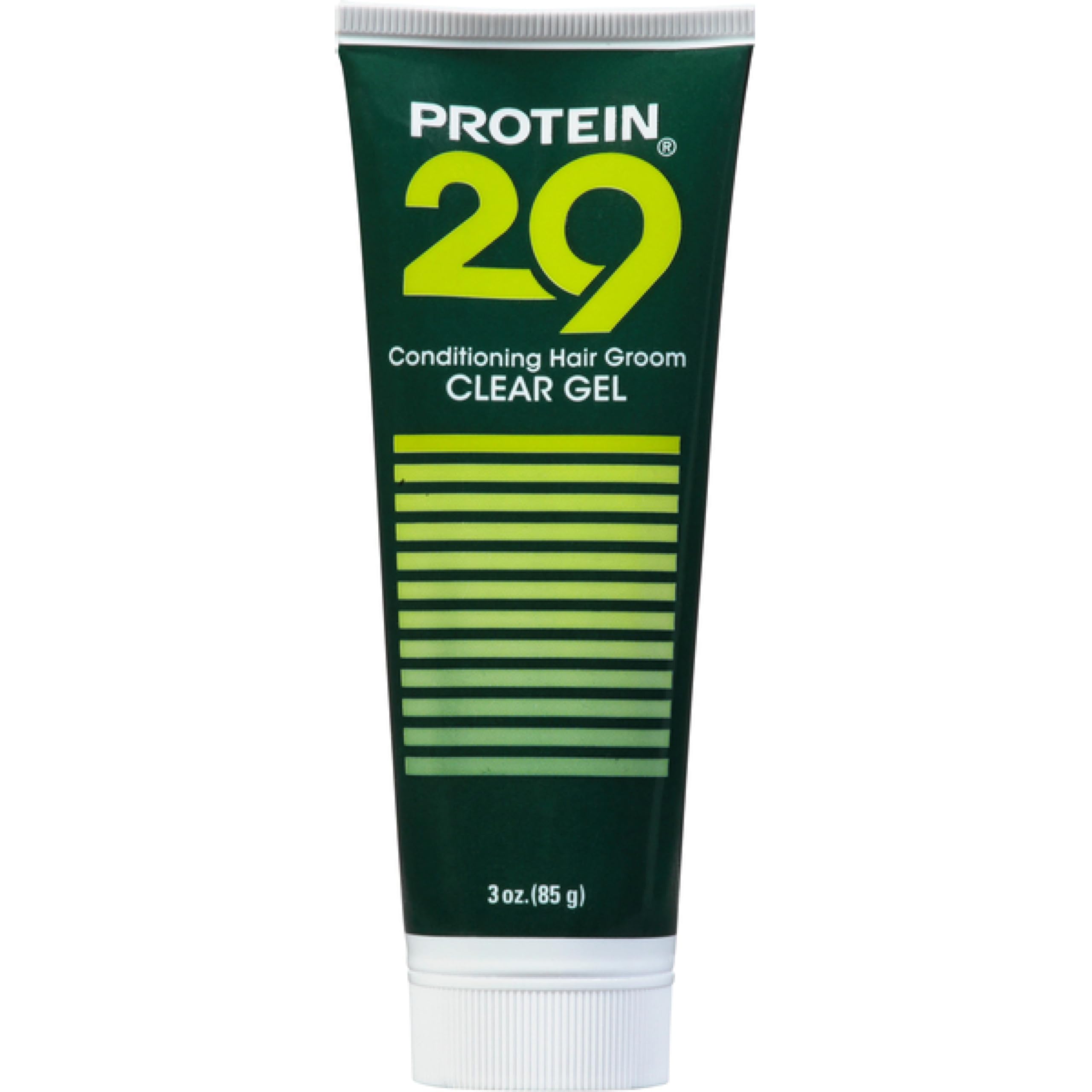 Protein 17 Protein 29 gel coiffant clair en bouteille, tenue légère et naturelle.