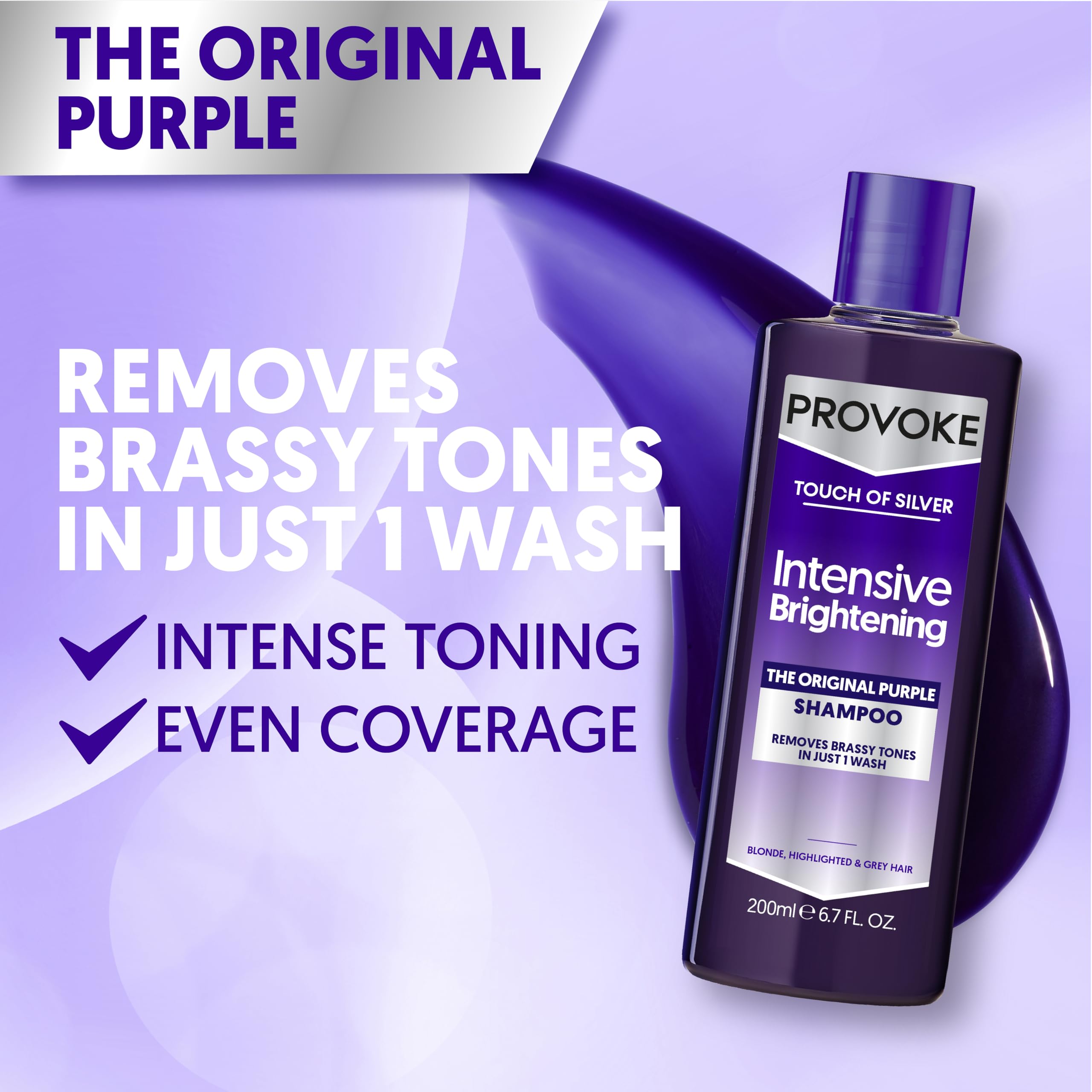 PROVOKE Touch of Silver – massage du cuir chevelu pour une répartition homogène.