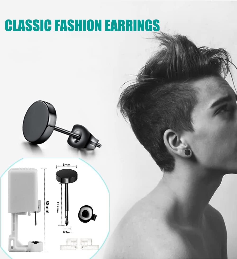 Boucles noires 3 mm, option discrète et élégante.