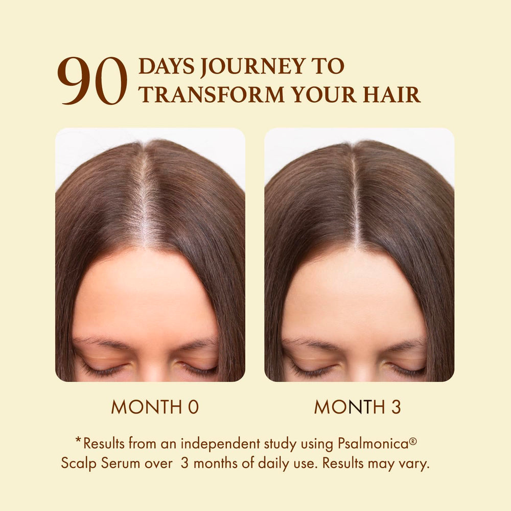 Psalmonica biotin ingredient graphic showcases strengthening properties.