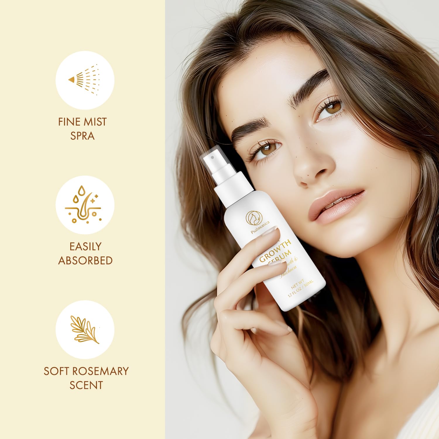 Psalmonica rice water essence graphic hints lightweight hydration.