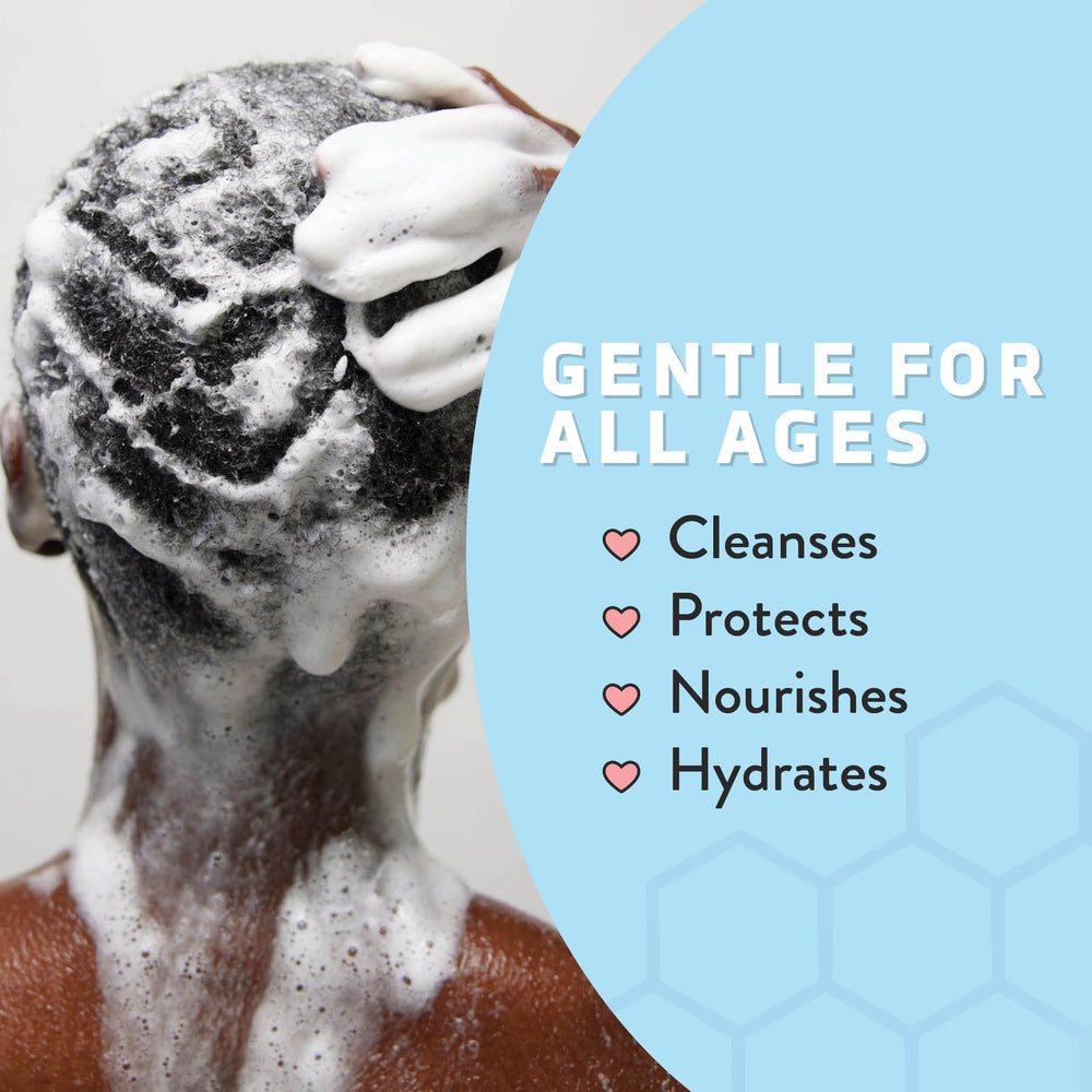 PSORIASIS HONEY Renewing Shampoo, mousse légère pour routine capillaire quotidienne.