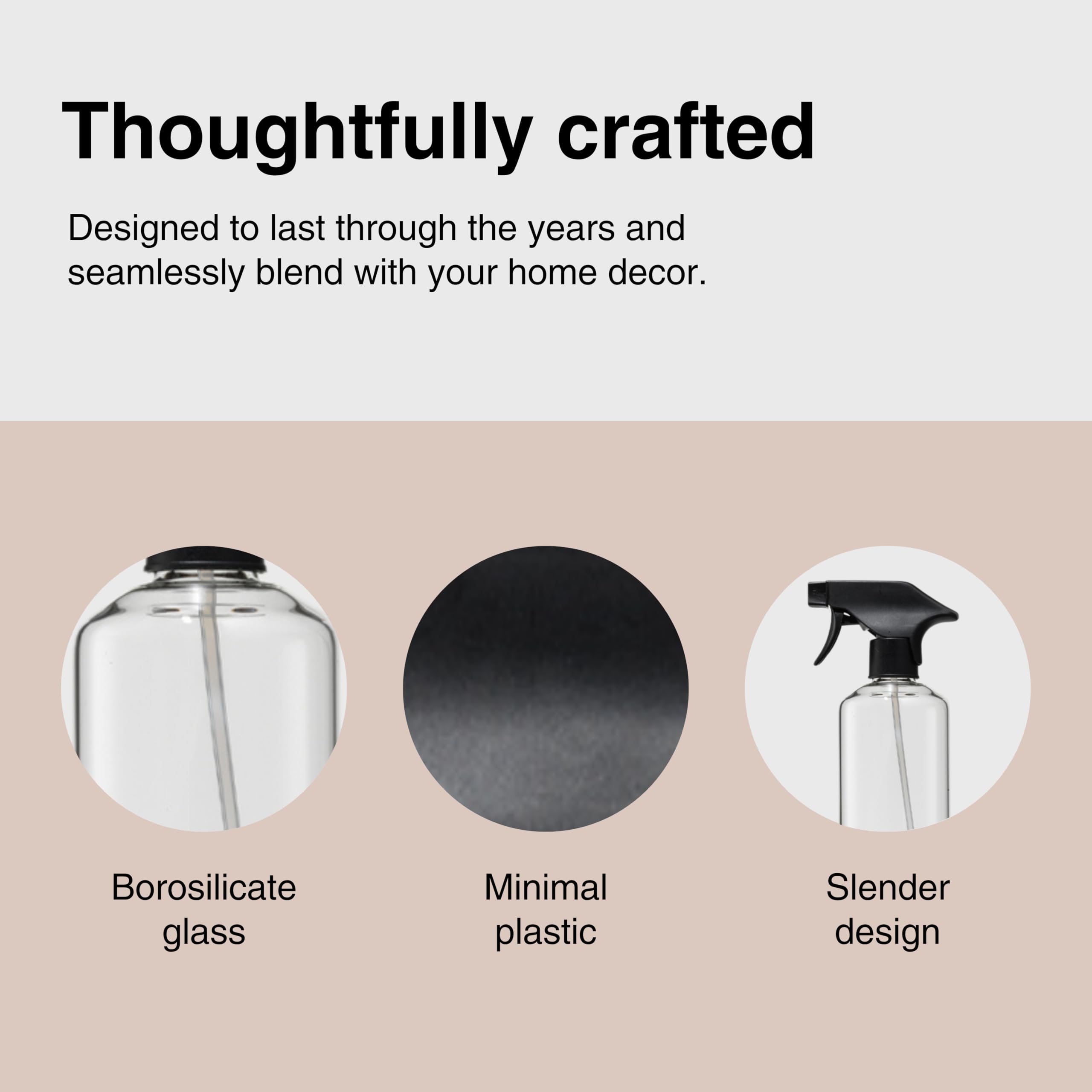 Public Goods bouteille pulvérisateur au design minimal s'intégrant dans votre déco
