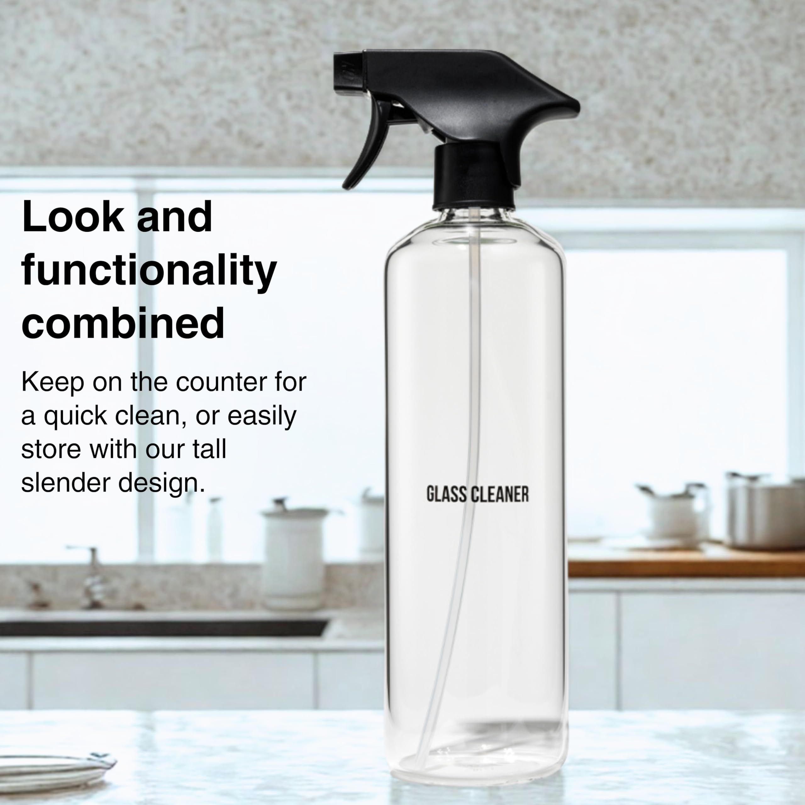 Public Goods bouteille pulvérisateur en verre borosilicate durable et réutilisable
