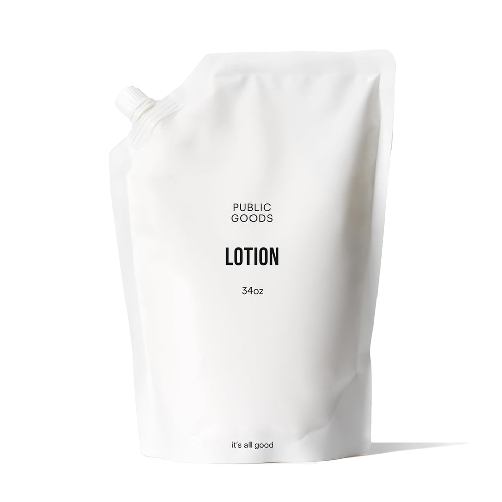 Lotion Public Goods corps et mains, bouteille pratique pour hydratation quotidienne.