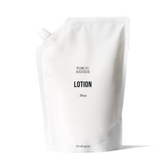 Lotion Public Goods corps et mains, bouteille pratique pour hydratation quotidienne.
