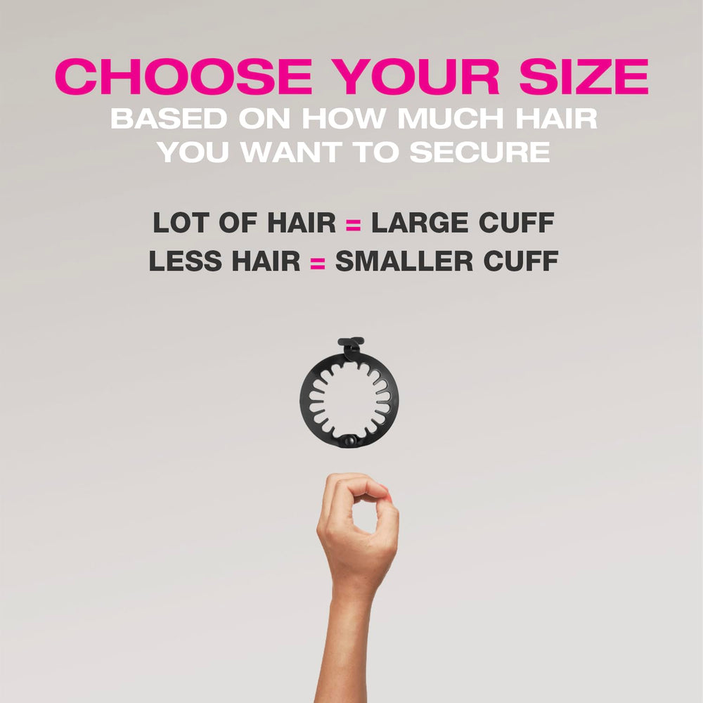PuffCuff Mini clip: prise en main douce pour cheveux bouclés.