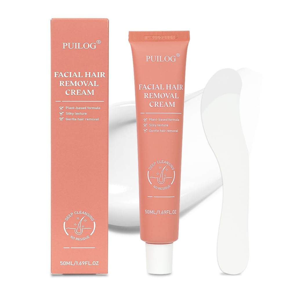 PUILOG hair removal cream for sensitive facial skin delivers quick, painless removal.