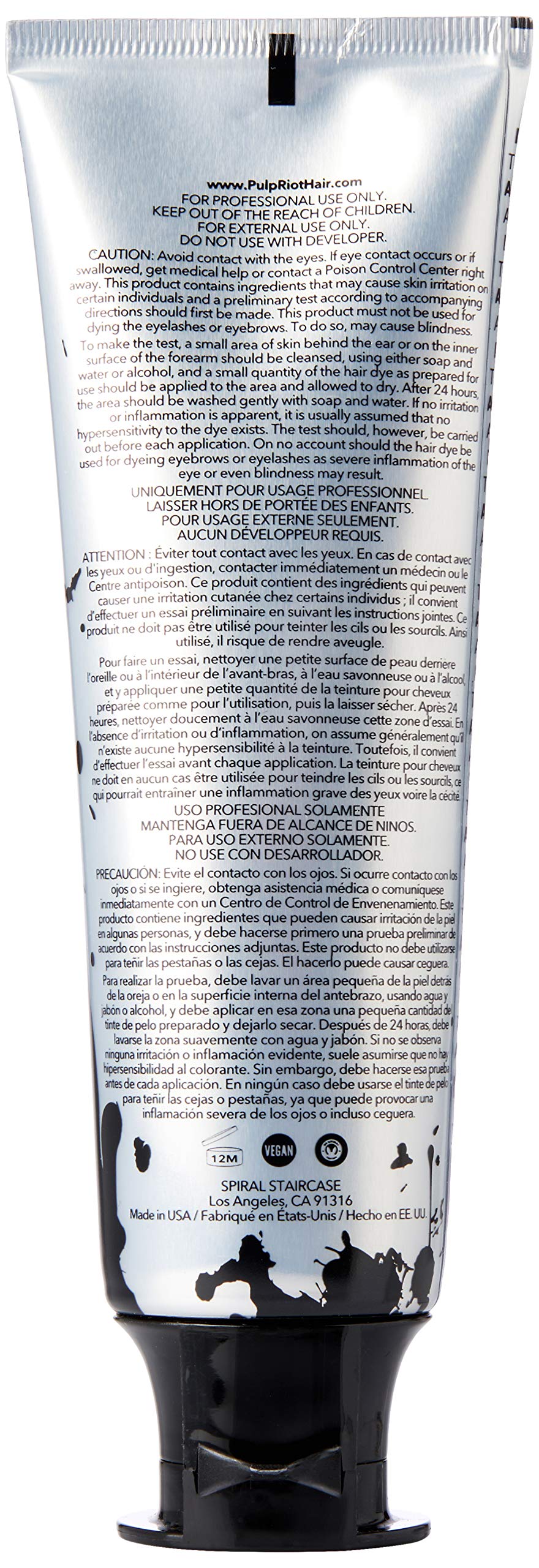 Pulp Riot brosse application Rose clair, application fluide et précise.