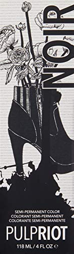 Pulp Riot Noir – démonstration d'application sur cheveux gris pour couverture uniforme.