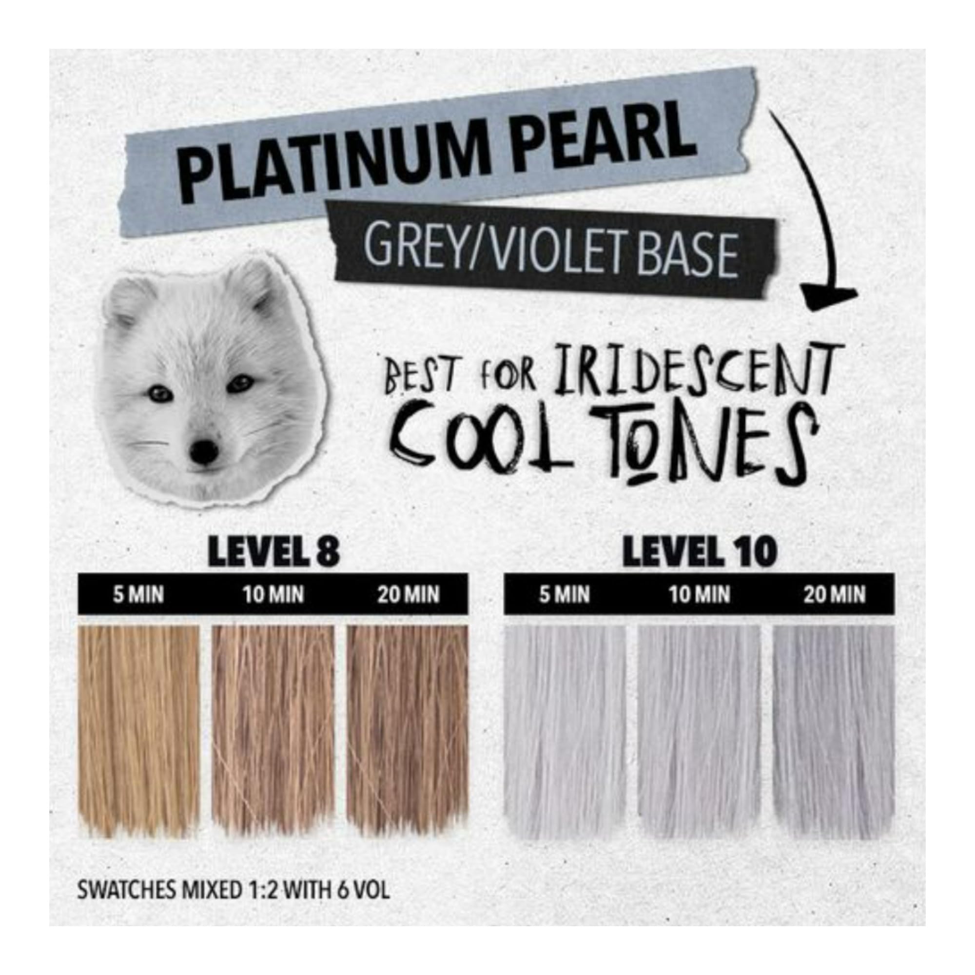 Pulp Riot tonaliseur haute vitesse Platine Perle — application guidée pour un fini miroir.