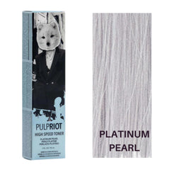 Pulp Riot tonaliseur haute vitesse Platine Perle — bouteille, hydratation et reflets froids.