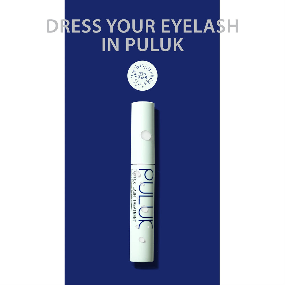 Soin cils et sourcils PULUK TOXTOX pour densité et éclat.