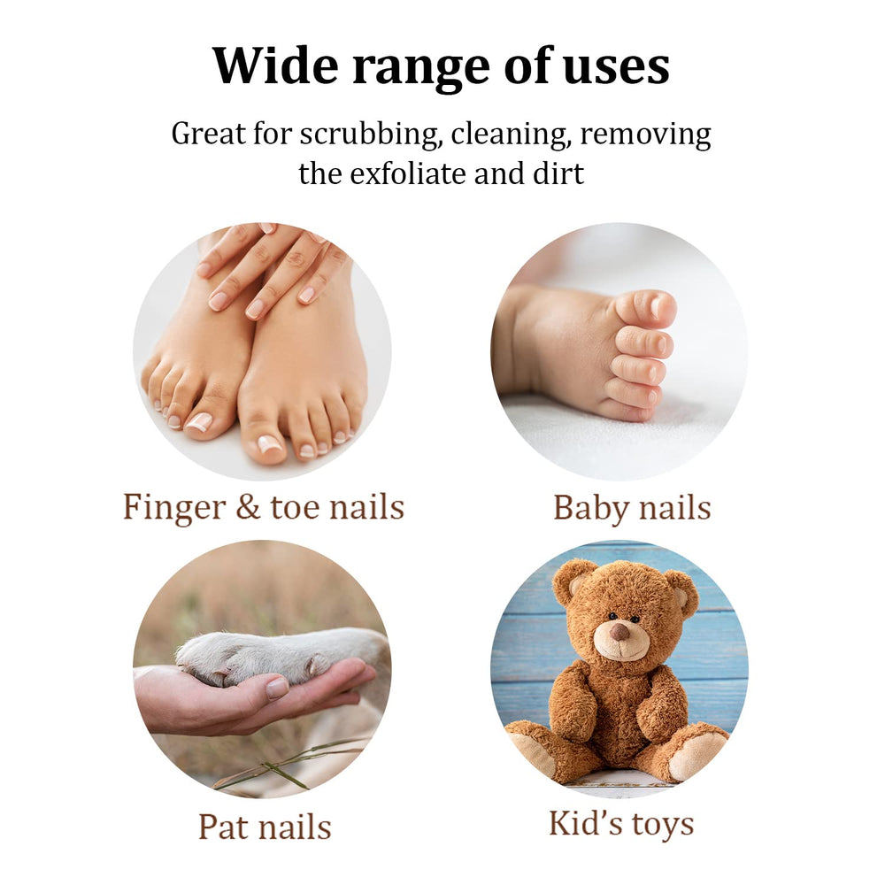 Brosse Pumice Valley, poignée ergonomique, nettoyage précis des ongles