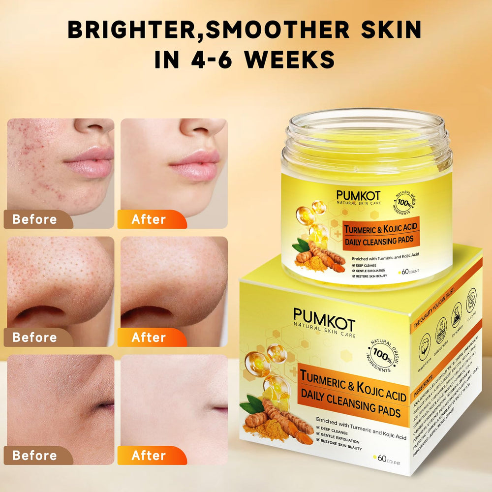 Texture douce des lingettes Pumkot pour exfolier légèrement et lisser la peau.