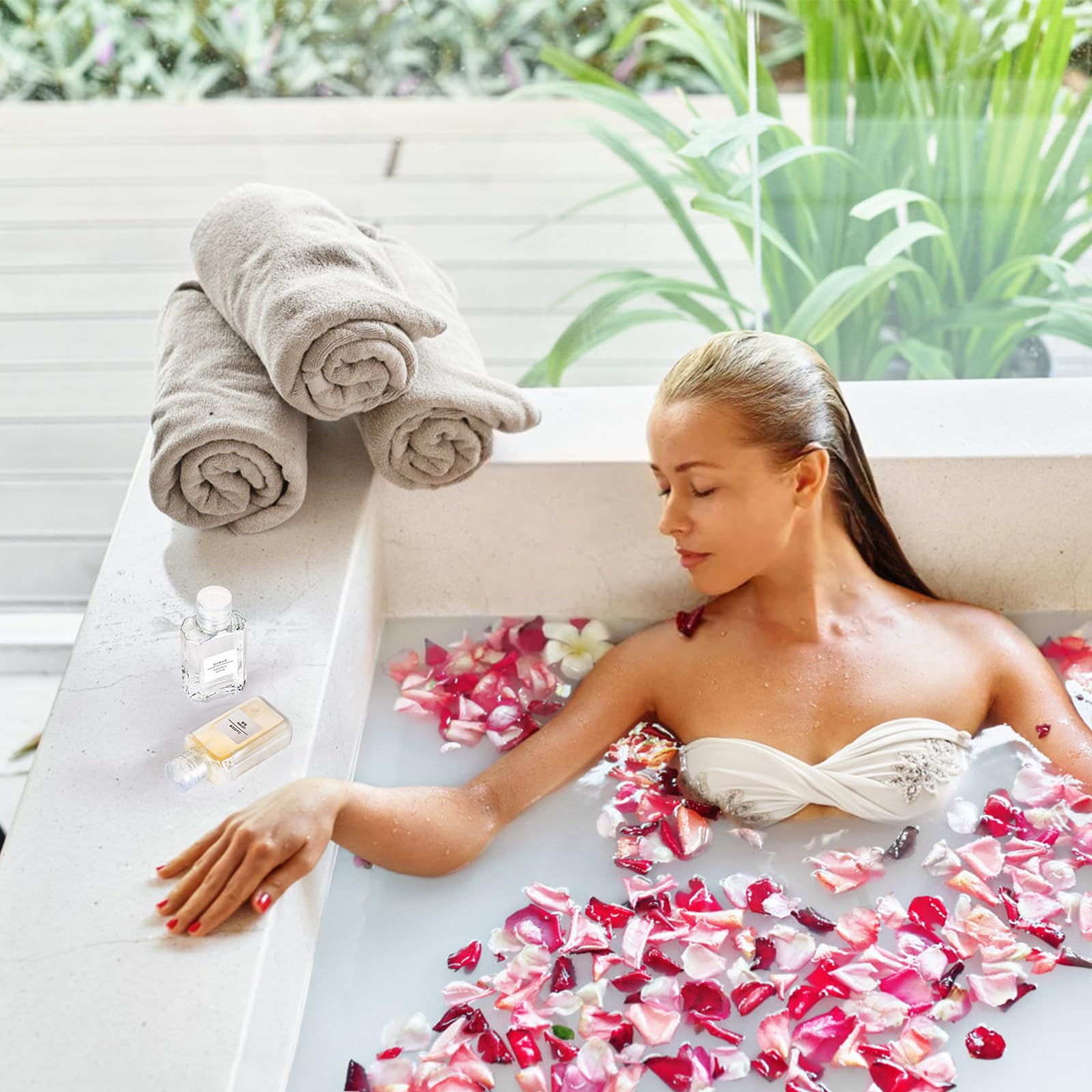 Pumtus Bouteilles polyvalentes pour shampooing, lotions et crèmes lors de déplacements.