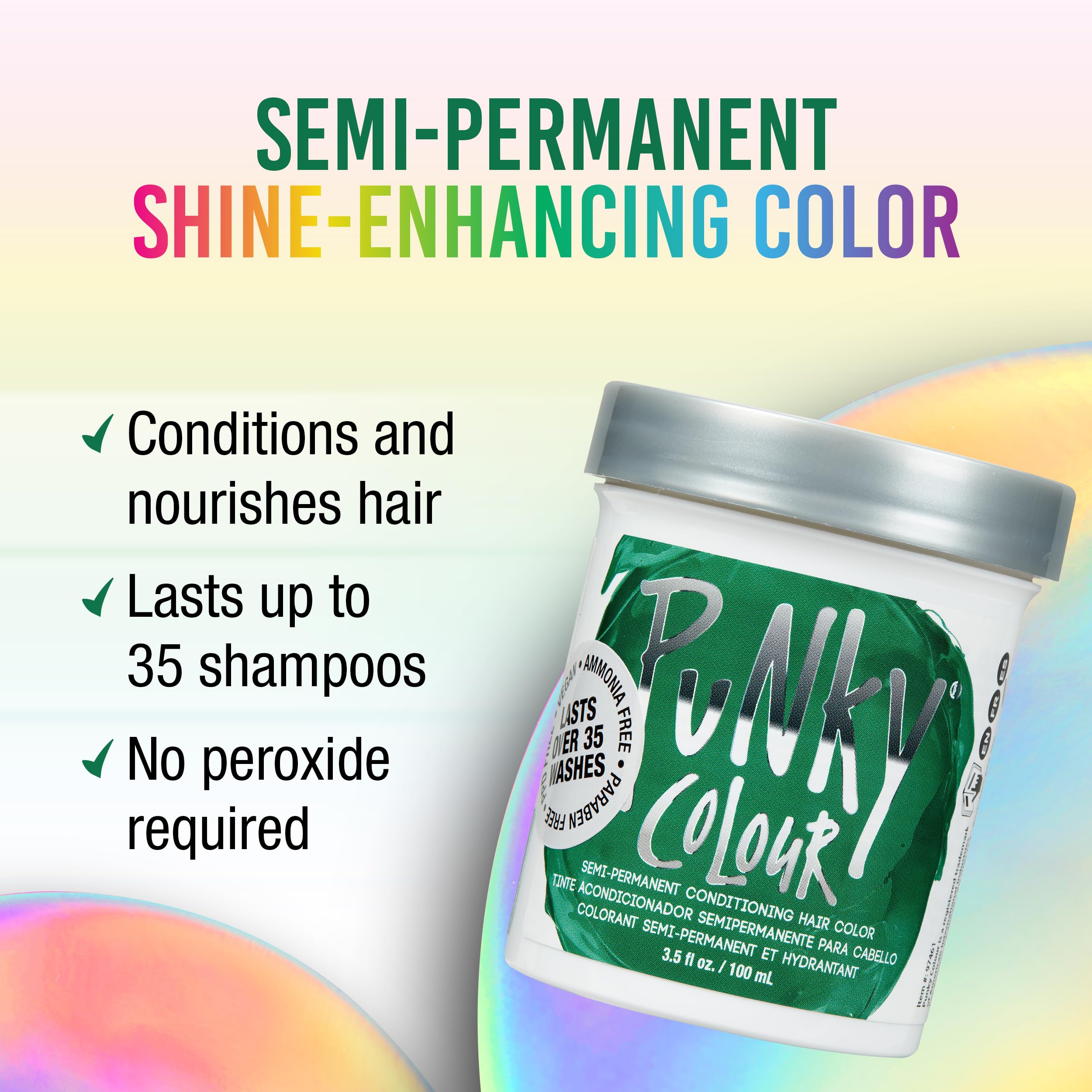 Punky Alpine Green : applicateur pinceau pour une application homogène.