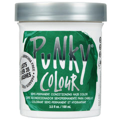 Punky Alpine Green : bouteille de teinture semi-permanente vegan et sans cruauté pour cheveux.