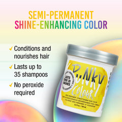 Punky Bright Yellow – brosse d’application facilitant une pose uniforme.