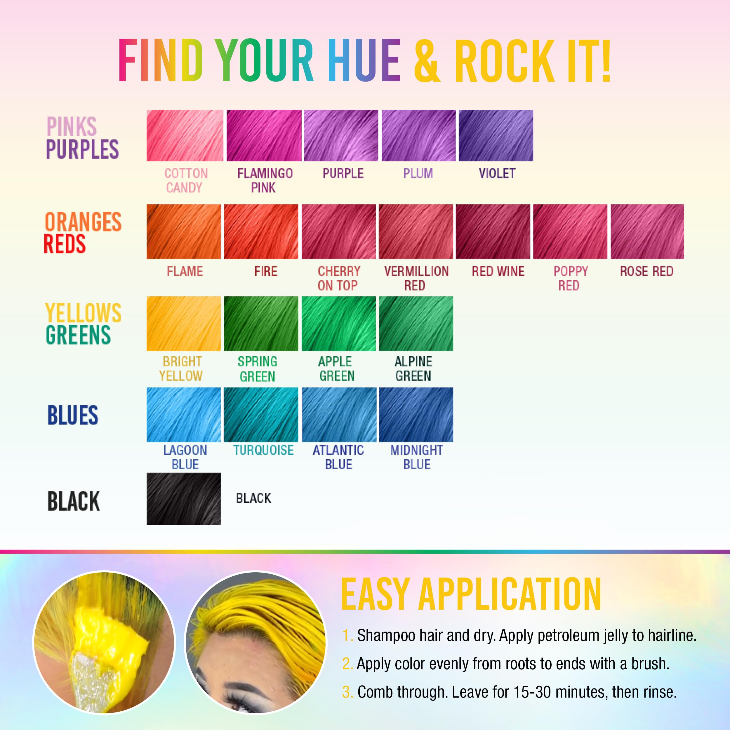 Punky Bright Yellow – utilisation à domicile pour un look digne d'un salon.
