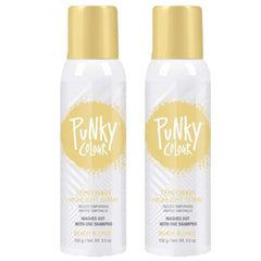 Punky Color Spray Blond Plage sur cheveux, mèches temporaires et amovibles.
