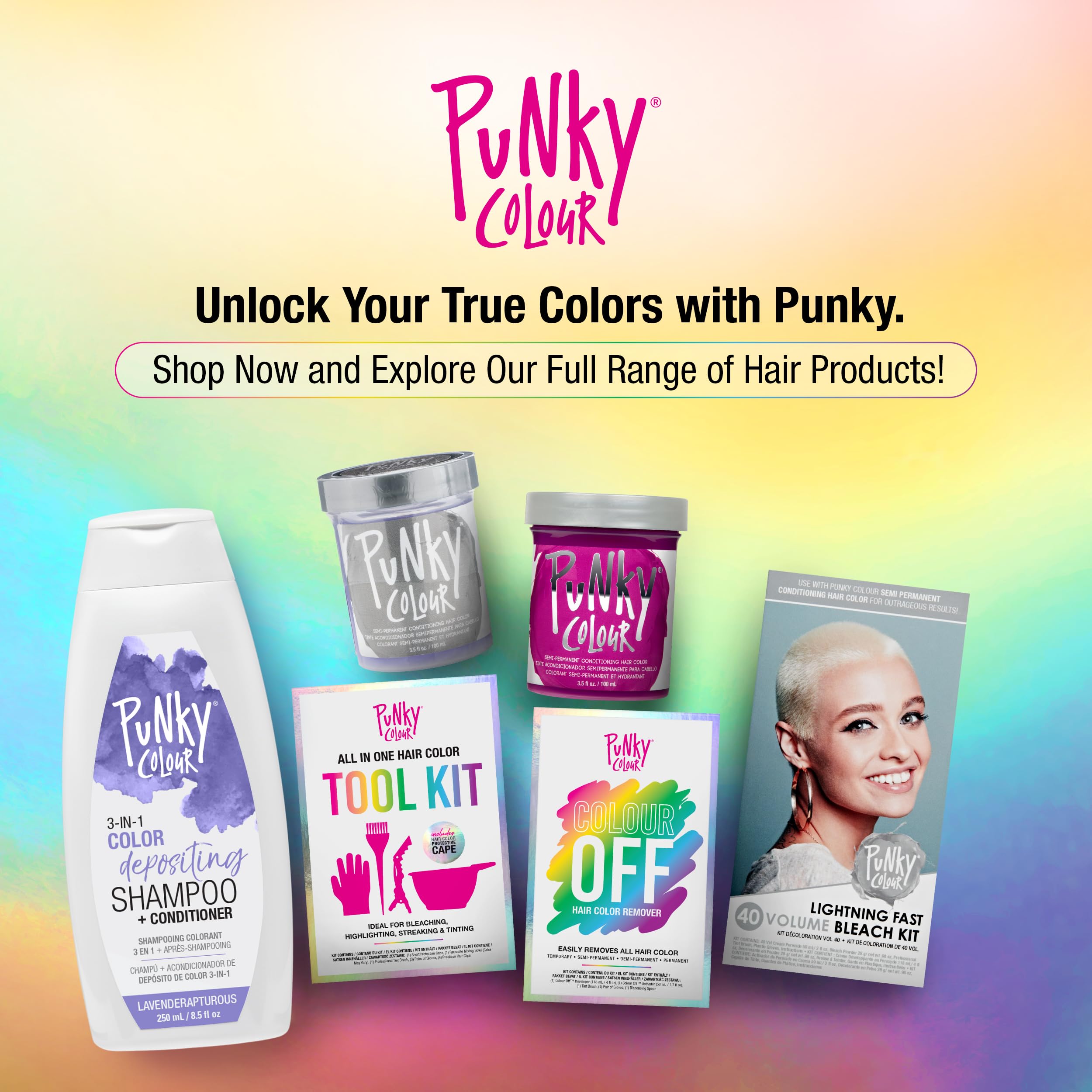 Punky Colour Lavenderapturous hair after use shows moisture and shine