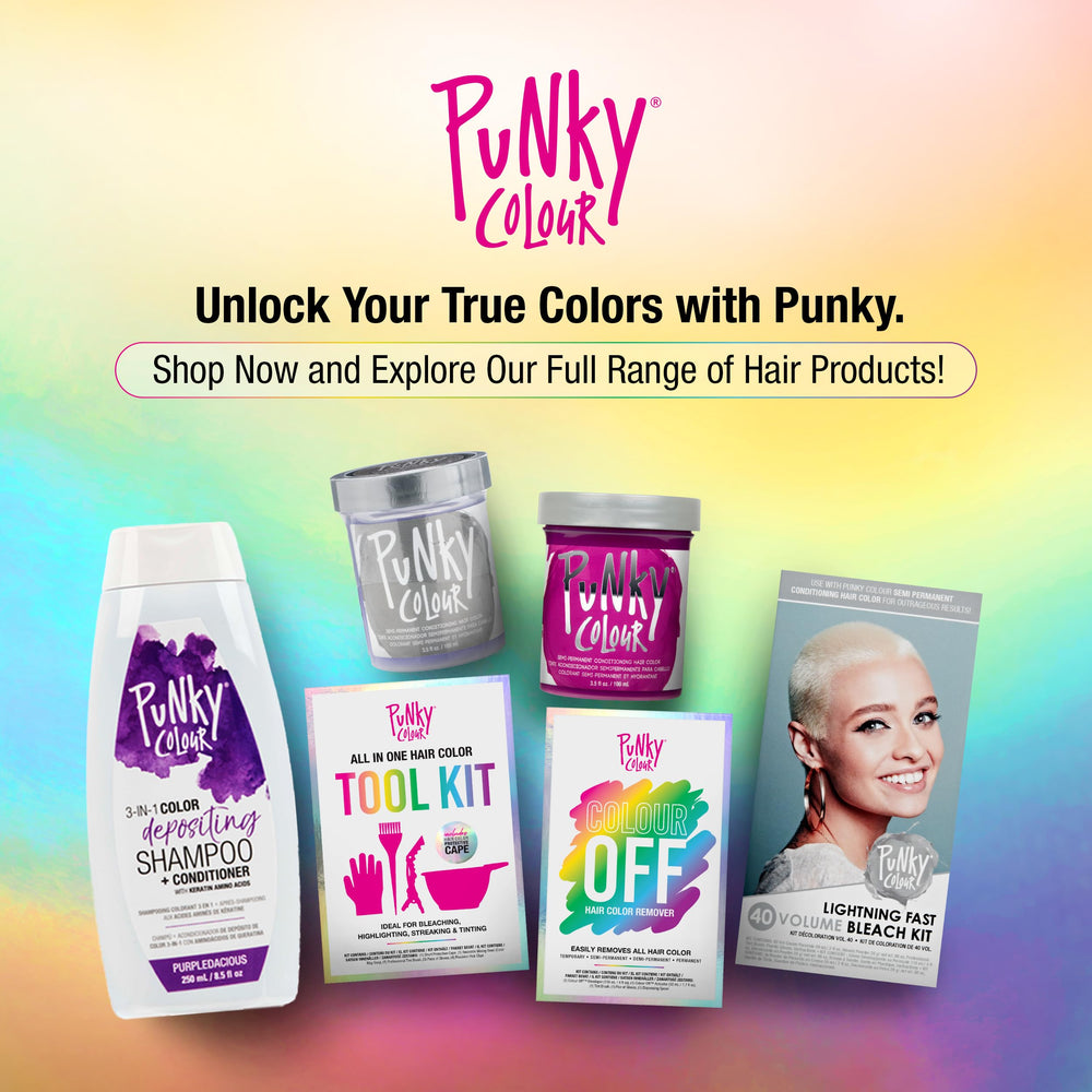 Nettoyage doux qui dépose la couleur sans dessécher les cheveux, Punky Purpledacious.