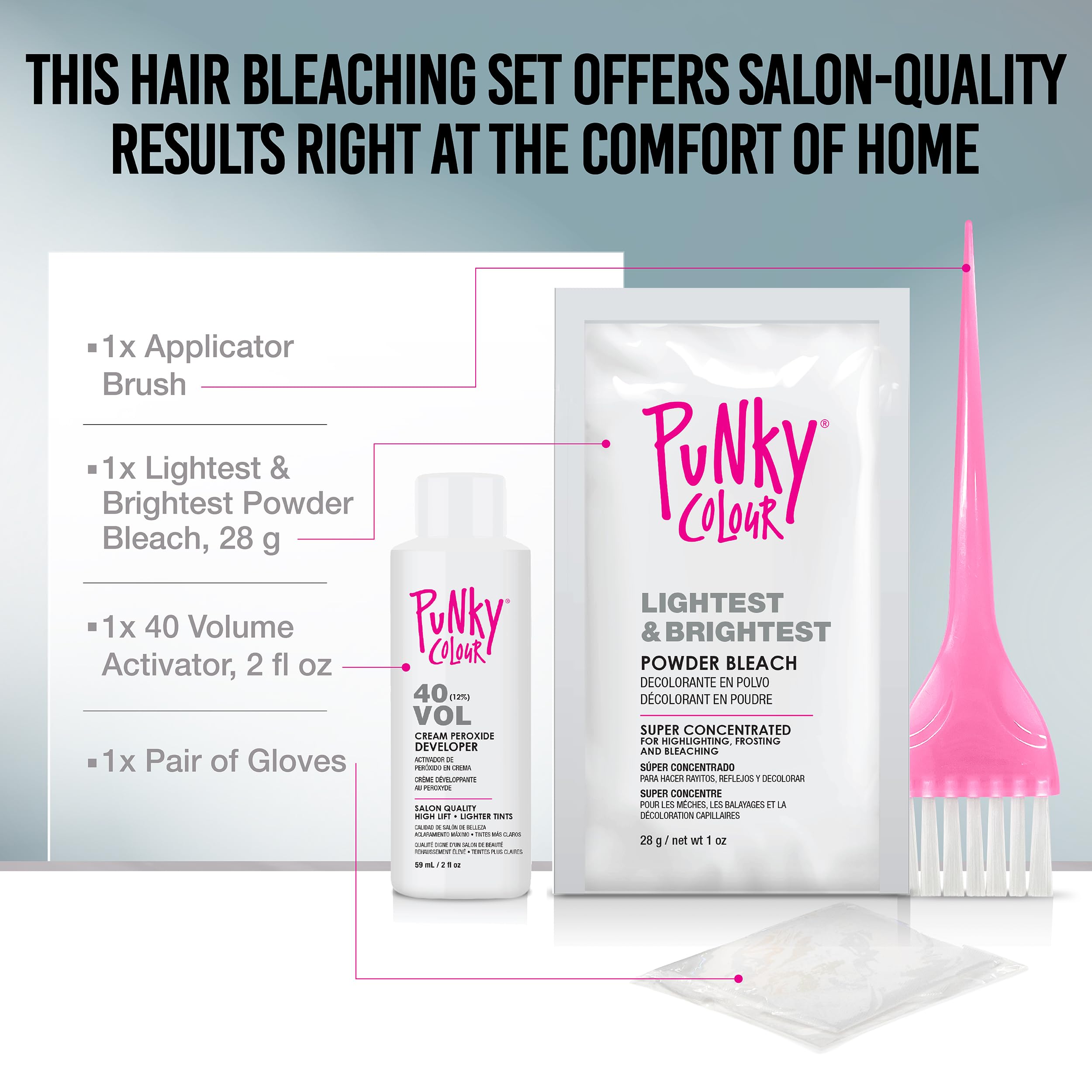 Punky Colour poudre décolorante 28g: éclaircissement efficace