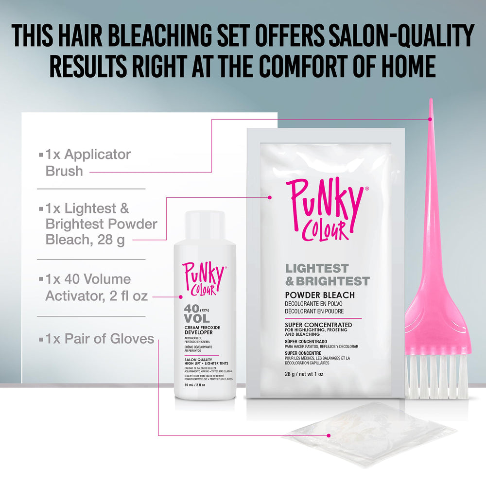 Punky Colour poudre décolorante 28g: éclaircissement efficace