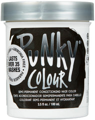 Punky Ebony couleur capillaire semi-permanente, nourrissante, noir profond sans engagement.