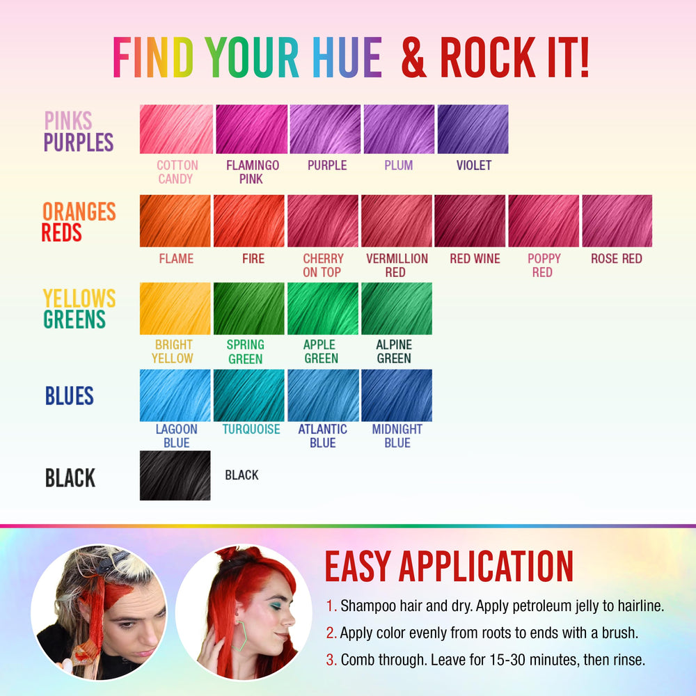 Punky Fire flacon 100 ml pour plusieurs applications à domicile.