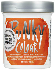 Punky Flame coloration cheveux orange, bouteille prête à l'emploi, couleur intense et facile à appliquer.