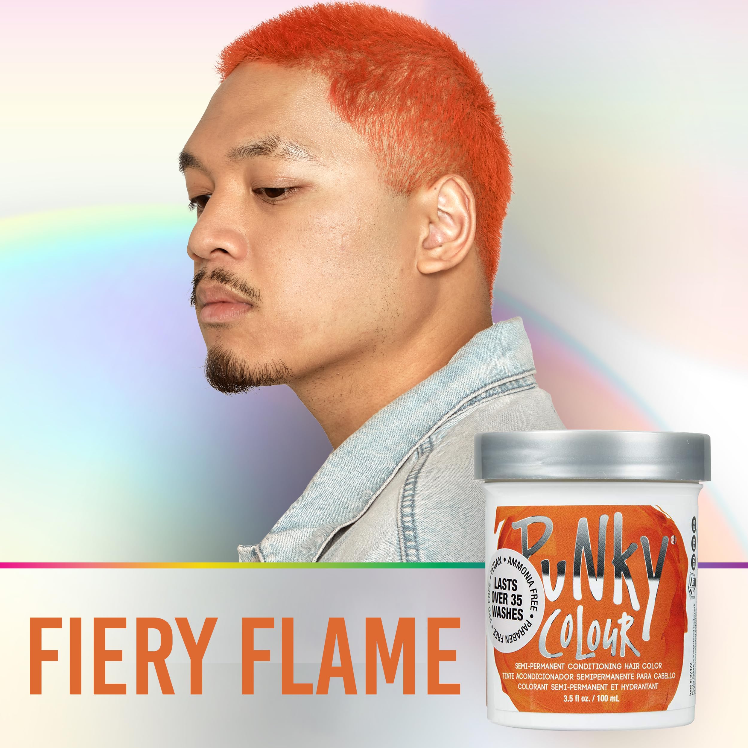 Punky Flame temps d'attente 15-30 minutes pour une couleur durable.