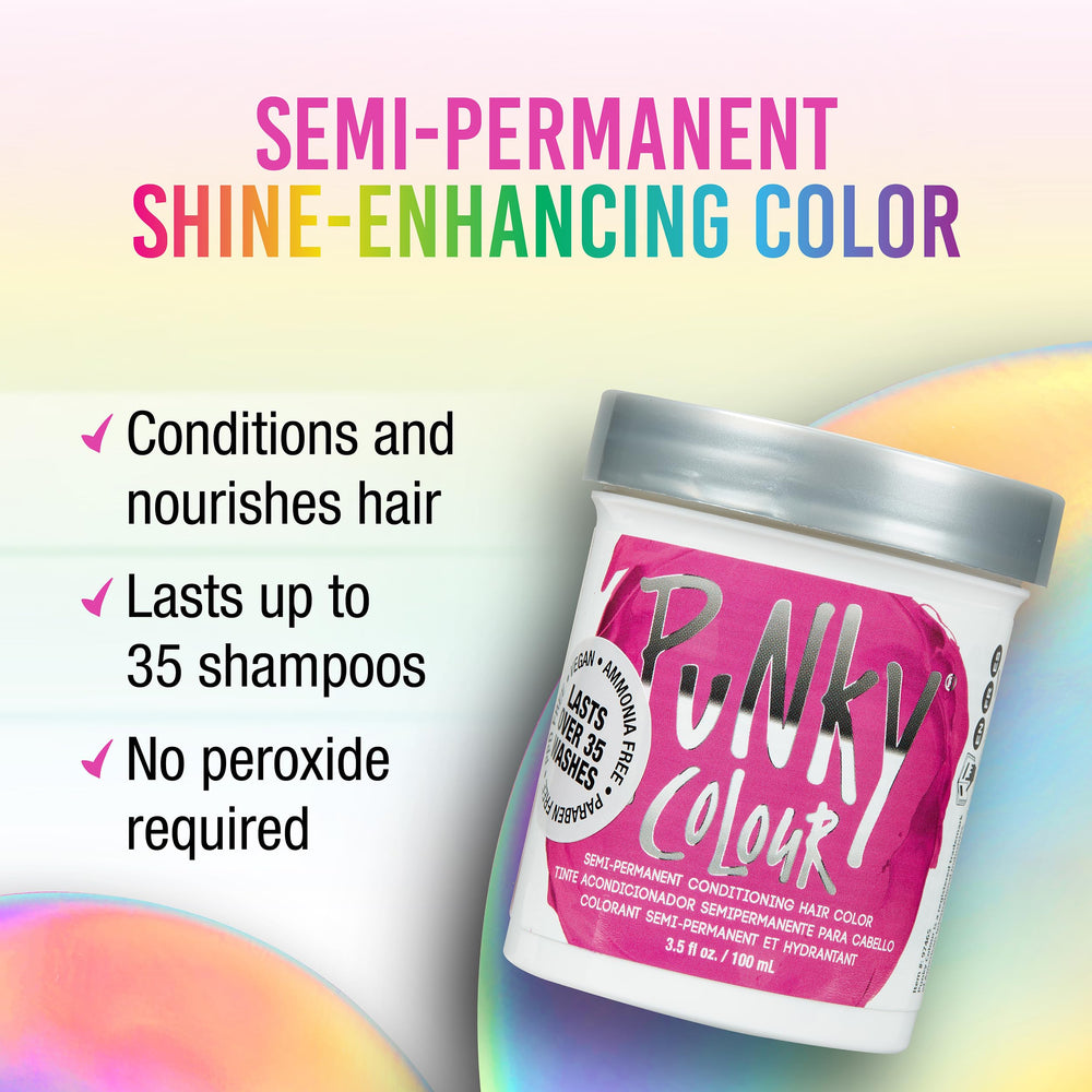 Punky Flamingo Pink, application: couleur uniforme et sans peroxyde.